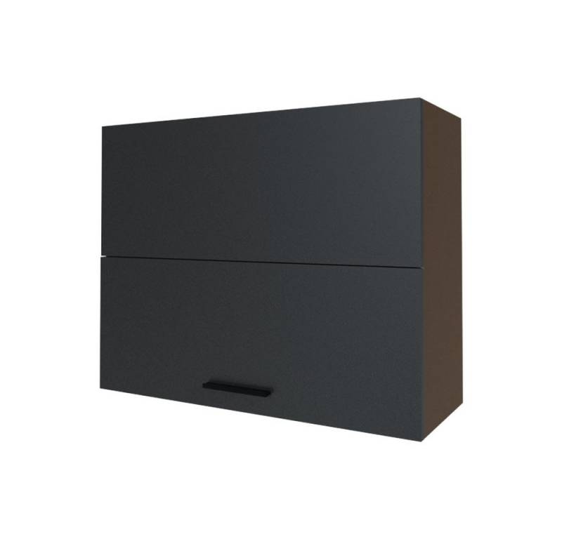 Feldmann-Wohnen Faltlifthängeschrank Bonn (W8B/90-AV, 2-geteilte Hochfaltklappe, 2 Einlegeböden, 1-St., moderne Optik, MDF Fronten) lava / graphit matt von Feldmann-Wohnen