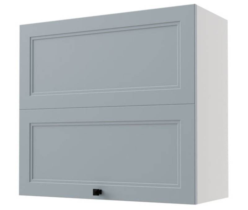Feldmann-Wohnen Faltlifthängeschrank Forli (1 Hochfaltklappe, 2 Einlegeböden, 1-St., moderne Kassetten-Optik, Knaufgriff, Soft-Close) 80cm Front- und Korpusfarbe wählbar von Feldmann-Wohnen