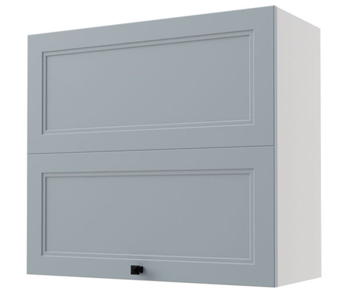Feldmann-Wohnen Faltlifthängeschrank Forli (1 Hochfaltklappe, 2 Einlegeböden, 1-St., moderne Kassetten-Optik, Knaufgriff, Soft-Close) 80cm Front- und Korpusfarbe wählbar von Feldmann-Wohnen