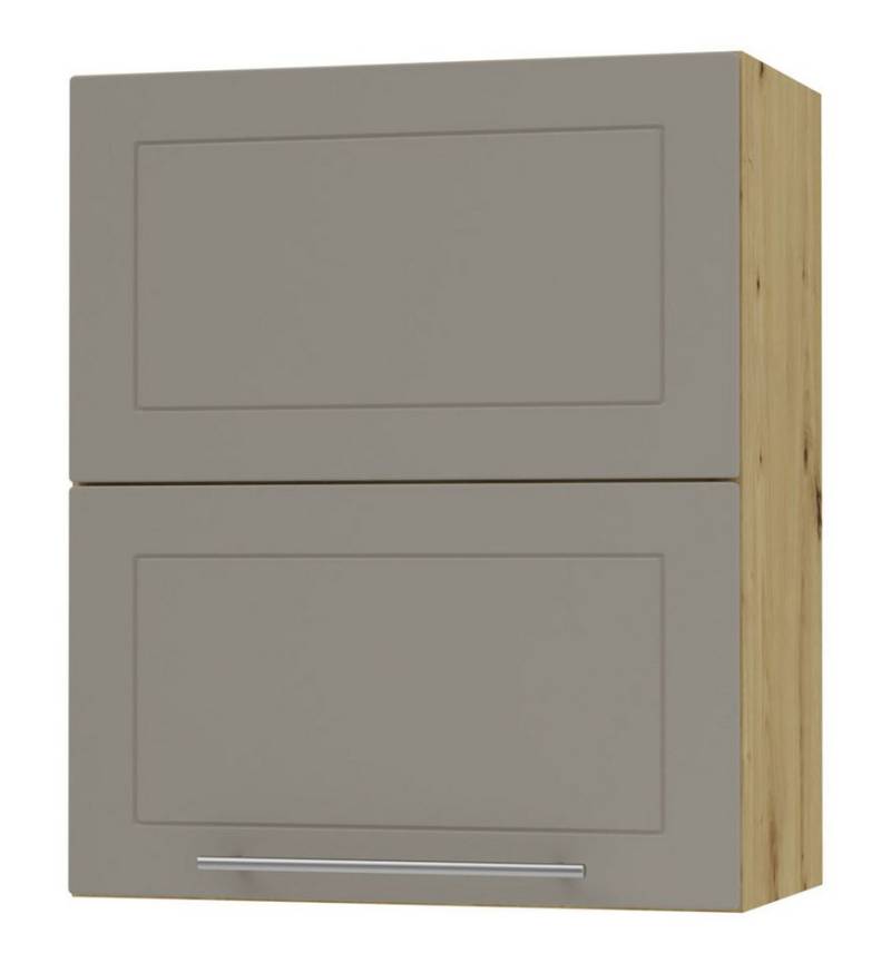 Feldmann-Wohnen Faltlifthängeschrank Kvantum (Klappenbeschläge mit Soft-Close-Funktion, 1-St., Fronten mit dekorativen Fräsungen und leicht abgerundeten Ecken) 60x32,5x72cm Front- und Korpusfarbe wählbar mit Hochfaltklappe von Feldmann-Wohnen