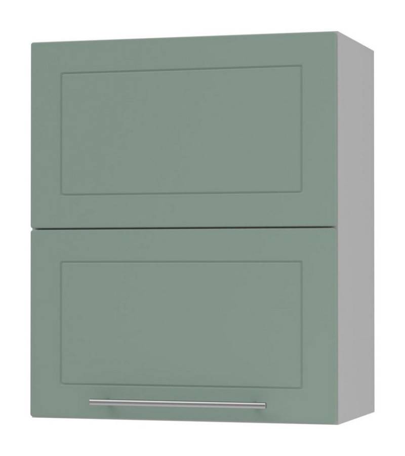 Feldmann-Wohnen Faltlifthängeschrank Kvantum (Klappenbeschläge mit Soft-Close-Funktion, 1-St., Fronten mit dekorativen Fräsungen und leicht abgerundeten Ecken) 60x32,5x72cm Front- und Korpusfarbe wählbar mit Hochfaltklappe von Feldmann-Wohnen