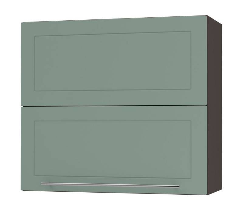 Feldmann-Wohnen Faltlifthängeschrank Kvantum (Klappenbeschläge mit Soft-Close-Funktion, 1-St., Fronten mit dekorativen Fräsungen und leicht abgerundeten Ecken) 80x32,5x72cm Front- und Korpusfarbe wählbar mit Hochfaltklappe von Feldmann-Wohnen