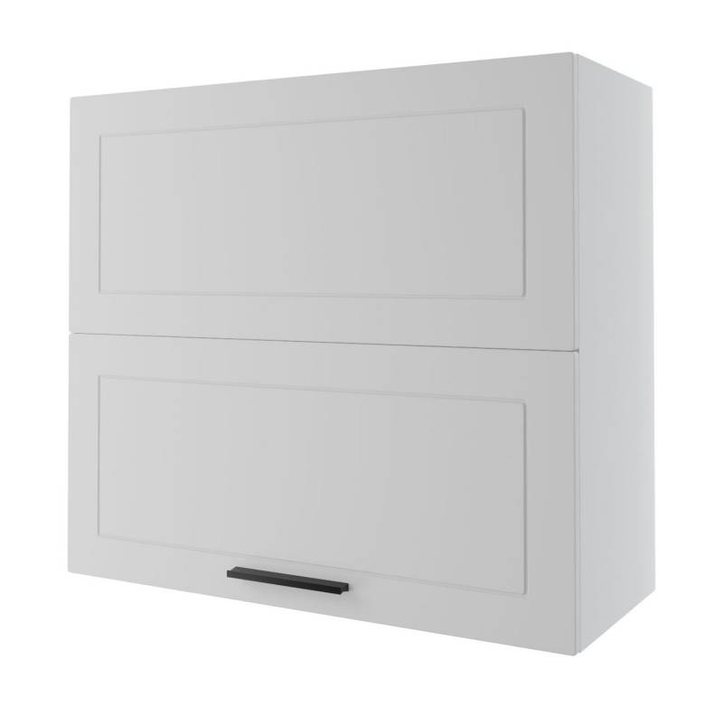 Feldmann-Wohnen Faltlifthängeschrank Kvantum (Klappenbeschläge mit Soft-Close-Funktion, 1-St., Fronten mit dekorativen Fräsungen und leicht abgerundeten Ecken) 80x32,5x72cm Front- und Korpusfarbe wählbar mit Hochfaltklappe von Feldmann-Wohnen