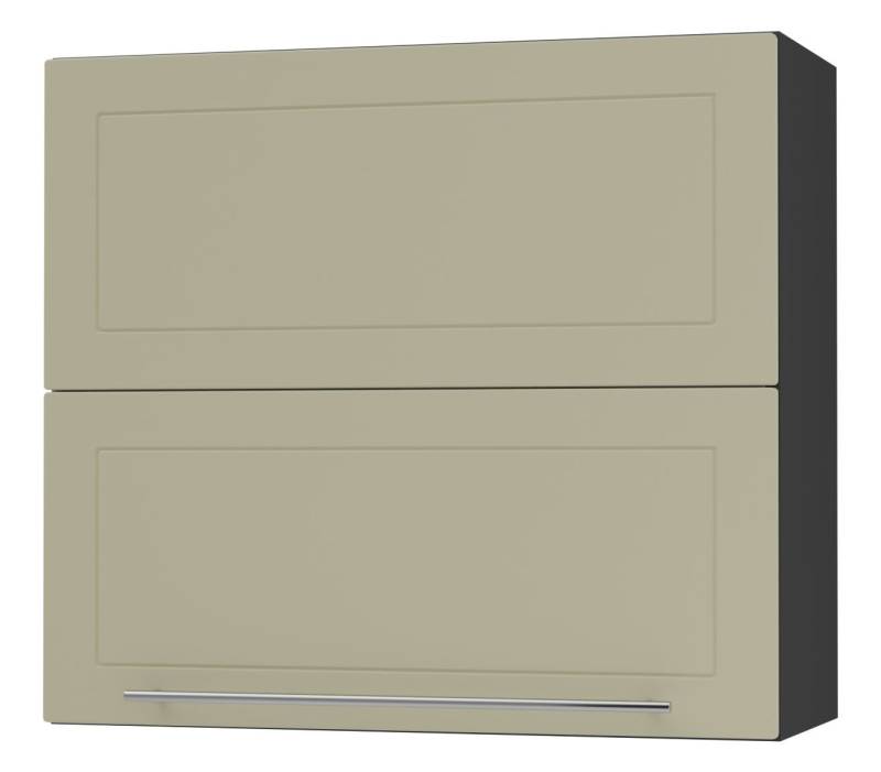 Feldmann-Wohnen Faltlifthängeschrank Kvantum (Klappenbeschläge mit Soft-Close-Funktion, 1-St., Fronten mit dekorativen Fräsungen und leicht abgerundeten Ecken) 80x32,5x72cm Front- und Korpusfarbe wählbar mit Hochfaltklappe von Feldmann-Wohnen