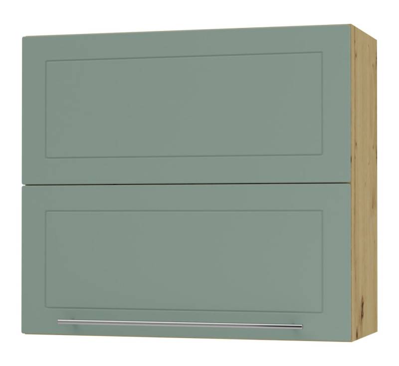 Feldmann-Wohnen Faltlifthängeschrank Kvantum (Klappenbeschläge mit Soft-Close-Funktion, 1-St., Fronten mit dekorativen Fräsungen und leicht abgerundeten Ecken) 80x32,5x72cm Front- und Korpusfarbe wählbar mit Hochfaltklappe von Feldmann-Wohnen