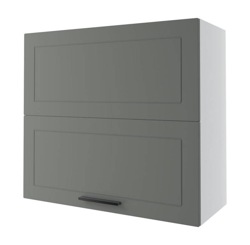 Feldmann-Wohnen Faltlifthängeschrank Kvantum (Klappenbeschläge mit Soft-Close-Funktion, 1-St., Fronten mit dekorativen Fräsungen und leicht abgerundeten Ecken) 80x32,5x72cm Front- und Korpusfarbe wählbar mit Hochfaltklappe von Feldmann-Wohnen