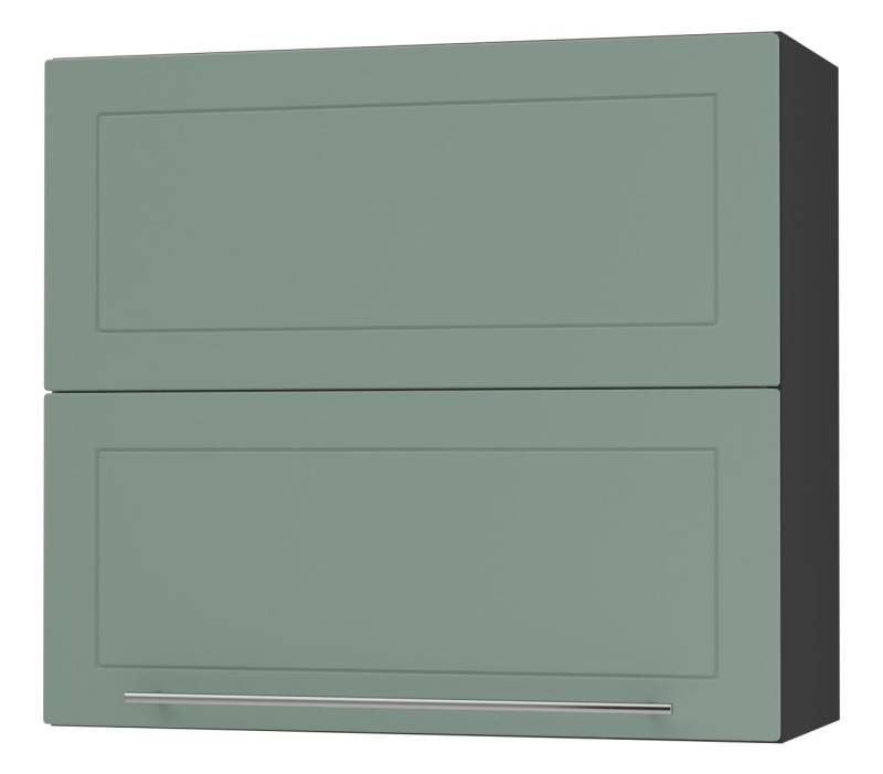 Feldmann-Wohnen Faltlifthängeschrank Kvantum (Klappenbeschläge mit Soft-Close-Funktion, 1-St., Fronten mit dekorativen Fräsungen und leicht abgerundeten Ecken) 80x32,5x72cm Front- und Korpusfarbe wählbar mit Hochfaltklappe von Feldmann-Wohnen