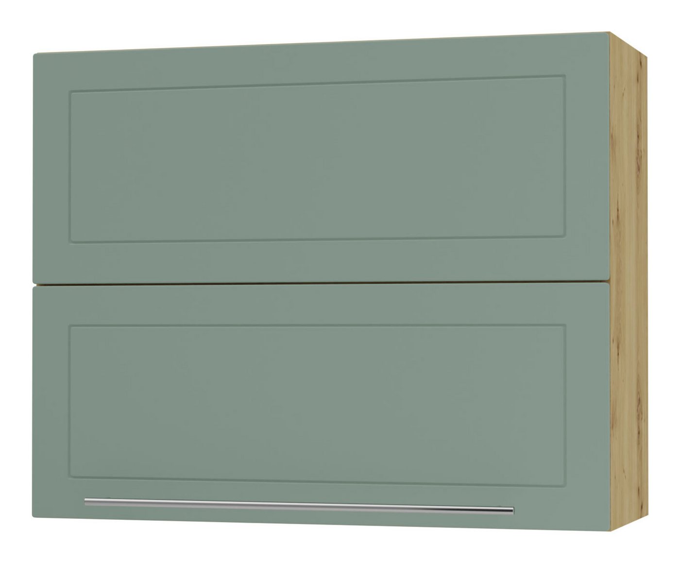 Feldmann-Wohnen Faltlifthängeschrank Kvantum (Klappenbeschläge mit Soft-Close-Funktion, 1-St., Fronten mit dekorativen Fräsungen und leicht abgerundeten Ecken) 90x32,5x72cm Front- und Korpusfarbe wählbar mit Hochfaltklappe von Feldmann-Wohnen