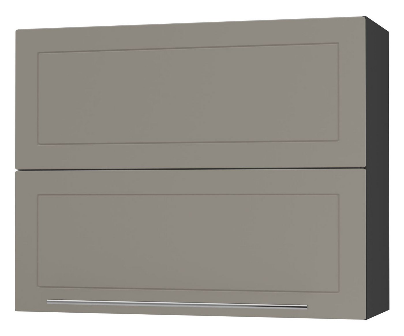 Feldmann-Wohnen Faltlifthängeschrank Kvantum (Klappenbeschläge mit Soft-Close-Funktion, 1-St., Fronten mit dekorativen Fräsungen und leicht abgerundeten Ecken) 90x32,5x72cm Front- und Korpusfarbe wählbar mit Hochfaltklappe von Feldmann-Wohnen