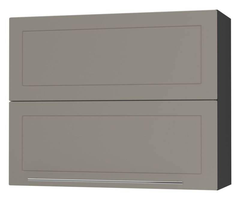 Feldmann-Wohnen Faltlifthängeschrank Kvantum (Klappenbeschläge mit Soft-Close-Funktion, 1-St., Fronten mit dekorativen Fräsungen und leicht abgerundeten Ecken) 90x32,5x72cm Front- und Korpusfarbe wählbar mit Hochfaltklappe von Feldmann-Wohnen