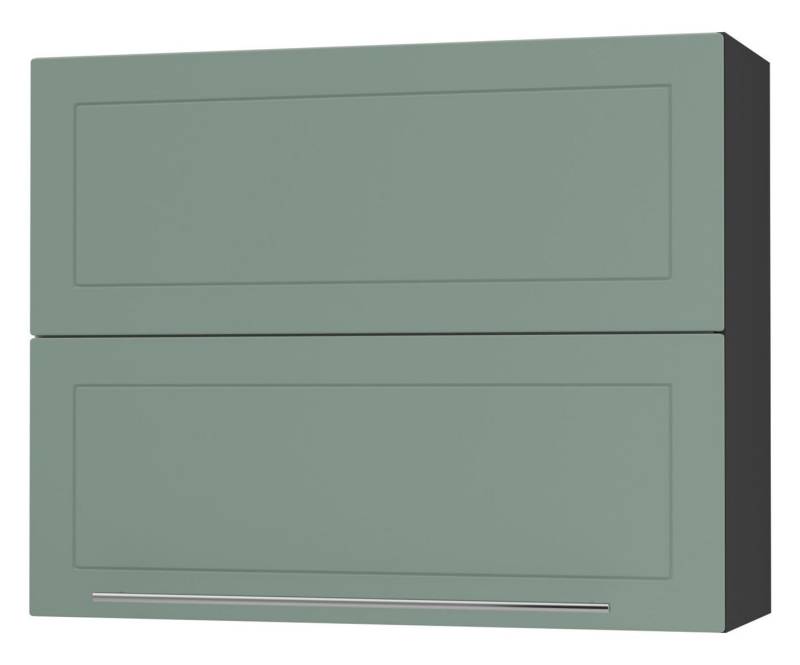 Feldmann-Wohnen Faltlifthängeschrank Kvantum (Klappenbeschläge mit Soft-Close-Funktion, 1-St., Fronten mit dekorativen Fräsungen und leicht abgerundeten Ecken) 90x32,5x72cm Front- und Korpusfarbe wählbar mit Hochfaltklappe von Feldmann-Wohnen
