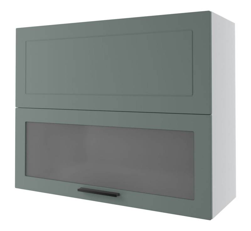 Feldmann-Wohnen Faltlifthängeschrank Kvantum (Klappenbeschläge mit Soft-Close-Funktion, 1-St., Fronten mit dekorativen Fräsungen und leicht abgerundeten Ecken) 90x32,5x72cm Front- und Korpusfarbe wählbar mit Hochfaltklappe von Feldmann-Wohnen