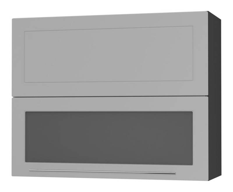 Feldmann-Wohnen Faltlifthängeschrank Kvantum (Klappenbeschläge mit Soft-Close-Funktion, 1-St., Fronten mit dekorativen Fräsungen und leicht abgerundeten Ecken) 90x32,5x72cm Front- und Korpusfarbe wählbar mit Hochfaltklappe von Feldmann-Wohnen