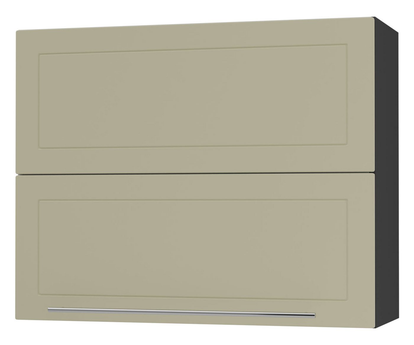 Feldmann-Wohnen Faltlifthängeschrank Kvantum (Klappenbeschläge mit Soft-Close-Funktion, 1-St., Fronten mit dekorativen Fräsungen und leicht abgerundeten Ecken) 90x32,5x72cm Front- und Korpusfarbe wählbar mit Hochfaltklappe von Feldmann-Wohnen