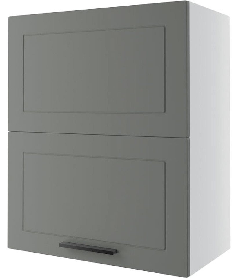 Feldmann-Wohnen Faltlifthängeschrank Kvantum (Klappenbeschläge mit Soft-Close-Funktion, 1-St., Fronten mit dekorativen Fräsungen und leicht abgerundeten Ecken) 60x32,5x72cm eiche artisan - mint matt (Q-W8B/60-AV) von Feldmann-Wohnen