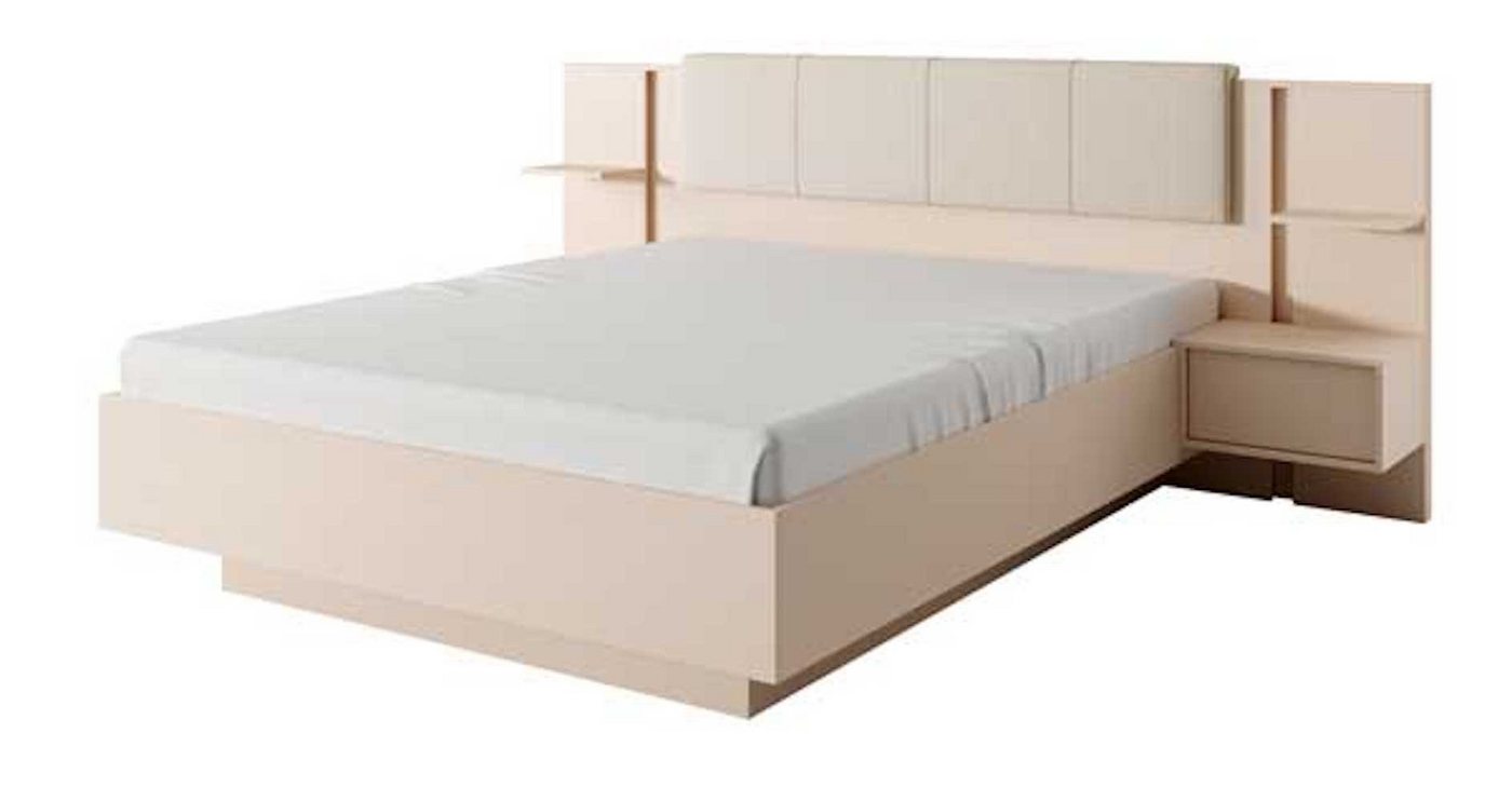 Feldmann-Wohnen Holzbett Dast (1-tlg), 160x200cm beige von Feldmann-Wohnen