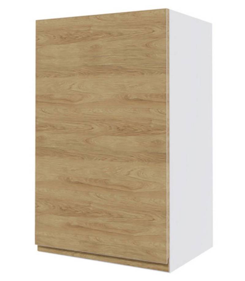 Feldmann-Wohnen Klapphängeschrank Arezzo (1-St) 45x32,5x72cm grifflos lava - Hickory Natur (AZ-W2/45) von Feldmann-Wohnen