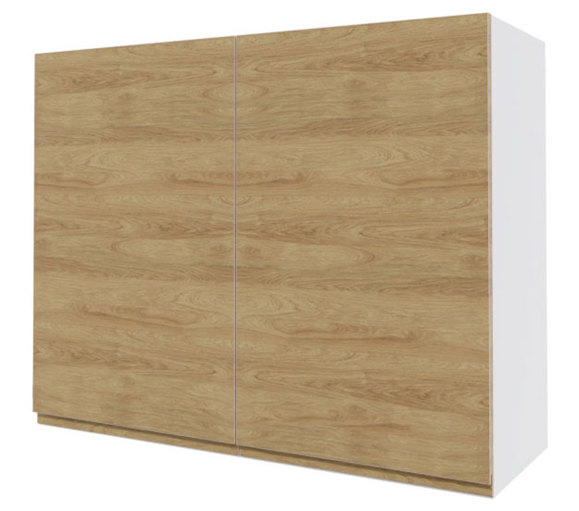 Feldmann-Wohnen Klapphängeschrank Arezzo (1-St) 90x32,5x72cm grifflos eiche artisan - Pembroke (AZ-W3/90) von Feldmann-Wohnen