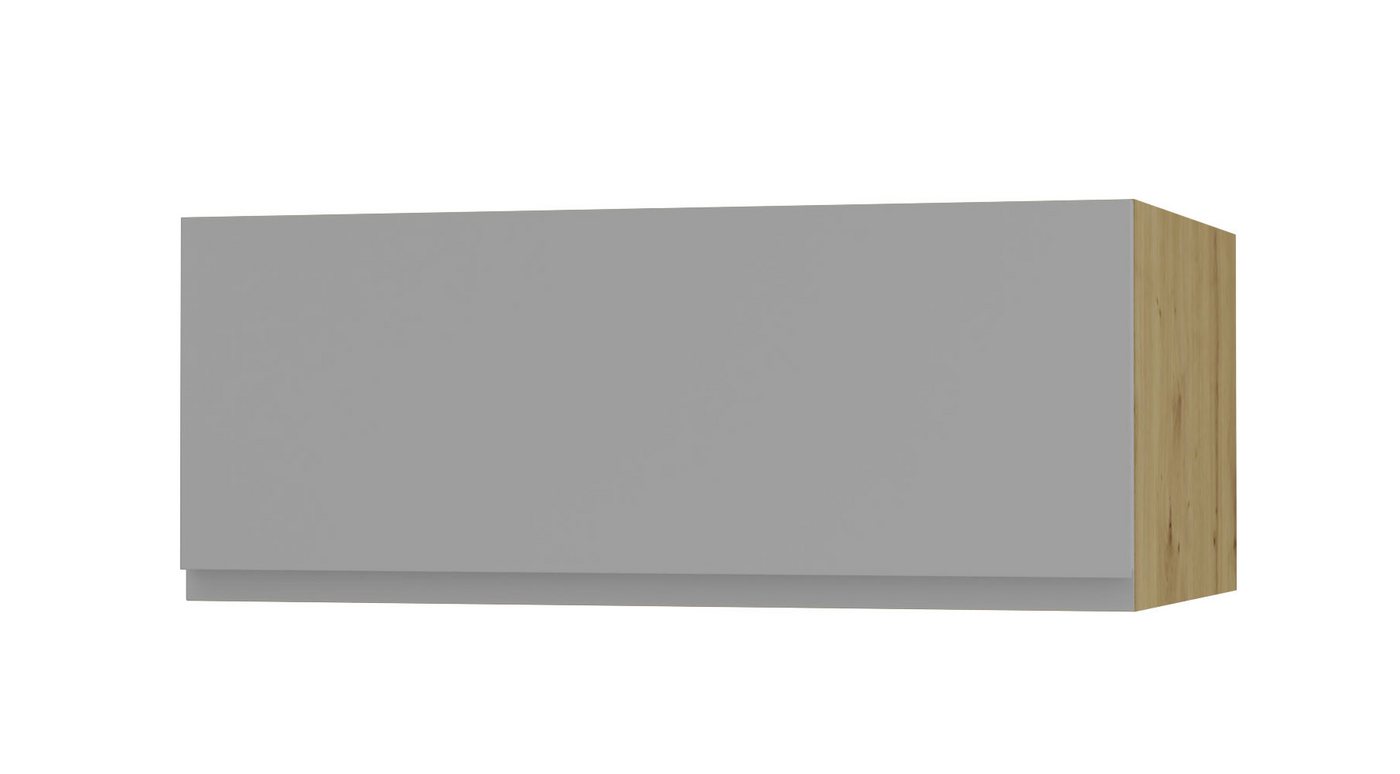 Feldmann-Wohnen Klapphängeschrank Avellino (W6B/90, Klapphängeschrank mit Gasdruckdämpfer, 1-St., moderne Optik, Acrylfronten, Griffmulden) 90x59x36cm grifflos Eiche Artisan - dust grey Acryl matt (AV-W6B/90) von Feldmann-Wohnen