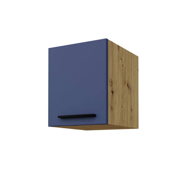 Feldmann-Wohnen Klapphängeschrank Bonn (1 Klappe, 1 Fach, 1-St., moderne Optik, MDF Fronten) BO-W4B/30 mit Klappe 30cm eiche artisan Front schwarz matt von Feldmann-Wohnen