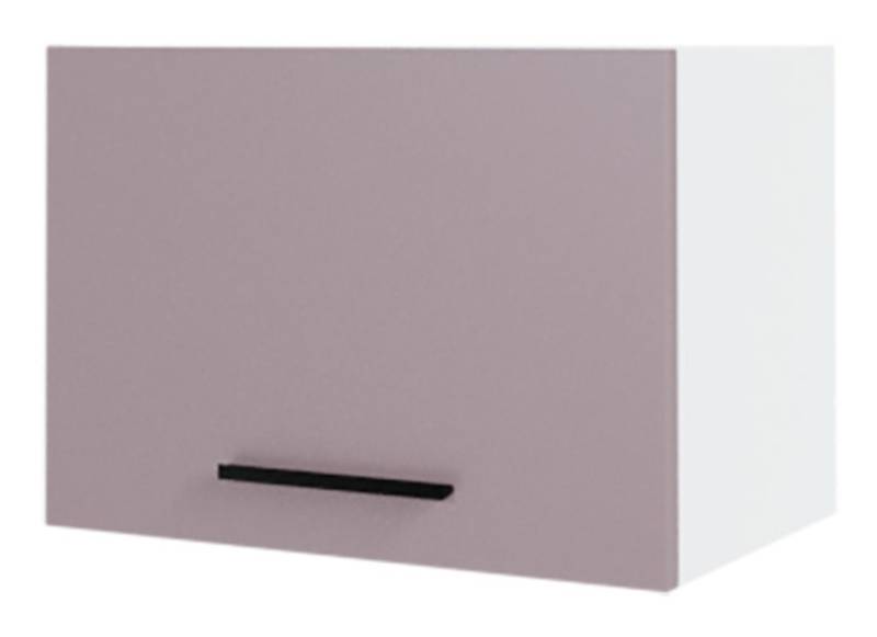 Feldmann-Wohnen Klapphängeschrank Bonn (1 Klappe, 1 Fach, 1-St., moderne Optik, MDF Fronten) BO-W4B/50 Küchenschrank mit Klappe 50cm weiß Front rosé kupfer matt von Feldmann-Wohnen