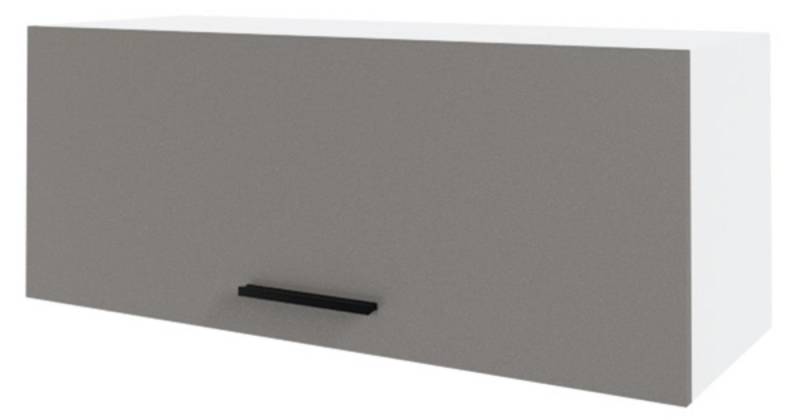 Feldmann-Wohnen Klapphängeschrank Bonn (1 Klappe, 1 Fach, 1-St., moderne Optik, MDF Fronten) BO-W4B/90 mit Klappe 90cm eiche artisan Front stone grey matt von Feldmann-Wohnen
