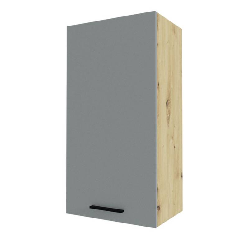 Feldmann-Wohnen Klapphängeschrank Bonn (W4/50, 1-türig, 3 Einlegeböden, 1-St., moderne Optik, MDF Fronten) Eiche Artisan / dust grey matt von Feldmann-Wohnen