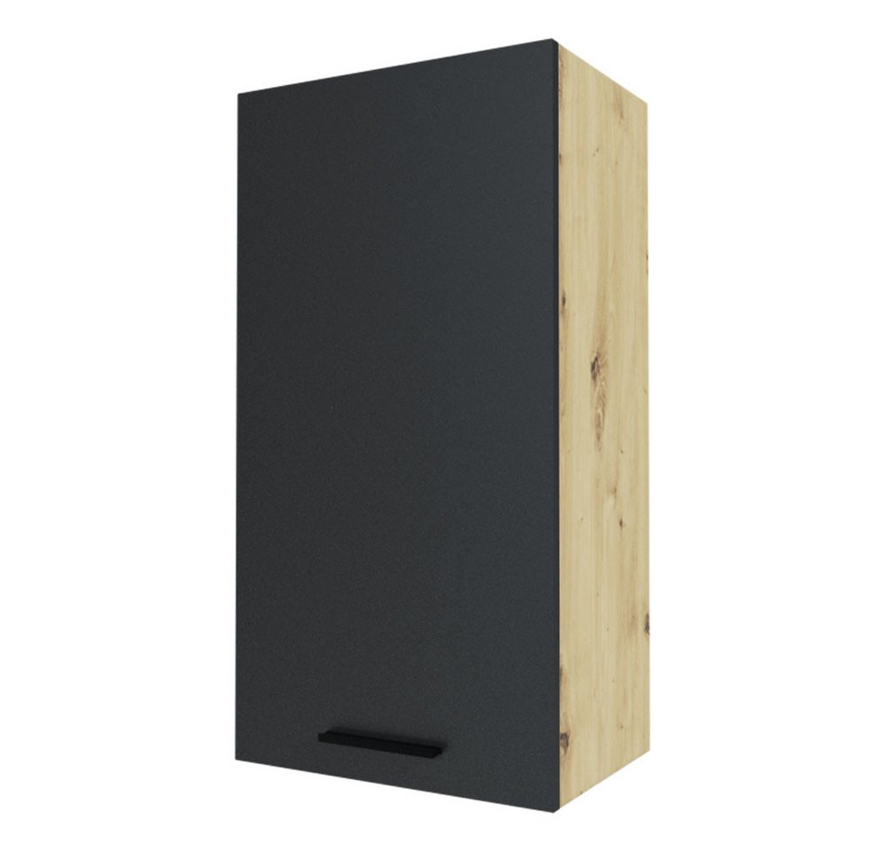 Feldmann-Wohnen Klapphängeschrank Bonn (W4/50, 1-türig, 3 Einlegeböden, 1-St., moderne Optik, MDF Fronten) Eiche Artisan / graphit matt von Feldmann-Wohnen