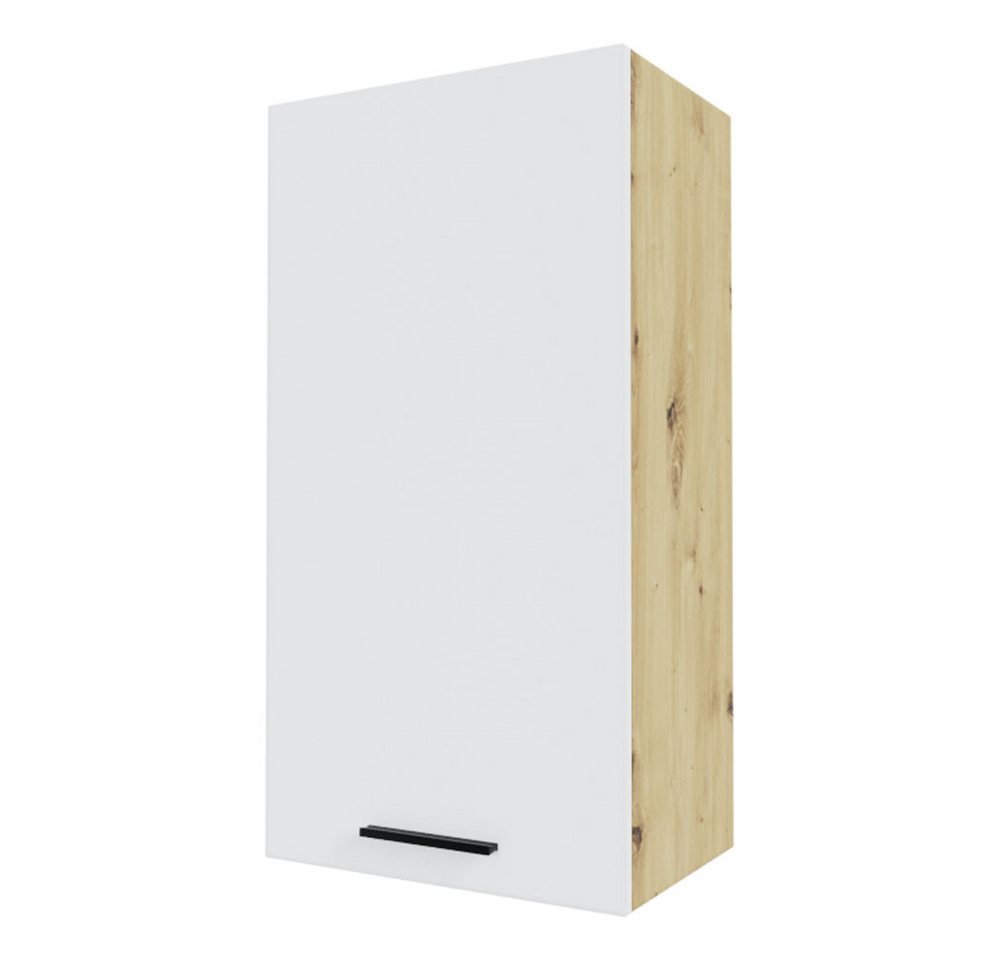 Feldmann-Wohnen Klapphängeschrank Bonn (W4/50, 1-türig, 3 Einlegeböden, 1-St., moderne Optik, MDF Fronten) Eiche Artisan / weiß matt von Feldmann-Wohnen