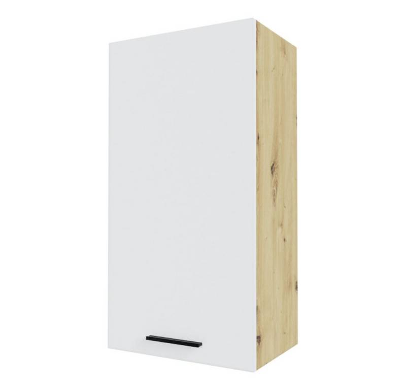 Feldmann-Wohnen Klapphängeschrank Bonn (W4/50, 1-türig, 3 Einlegeböden, 1-St., moderne Optik, MDF Fronten) Eiche Artisan / weiß matt von Feldmann-Wohnen