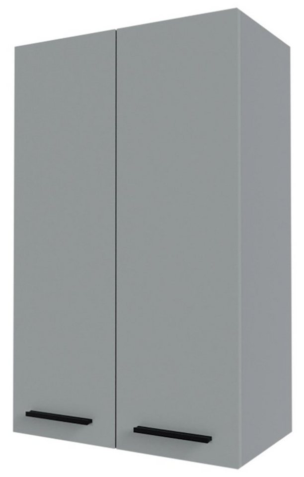 Feldmann-Wohnen Klapphängeschrank Bonn (2-türig, 3 Einlegeböden, 1-St., moderne Optik, MDF Fronten) BO-W4/90 Küchenschrank 2-türig 90cm eiche artisan Front dust grey matt von Feldmann-Wohnen