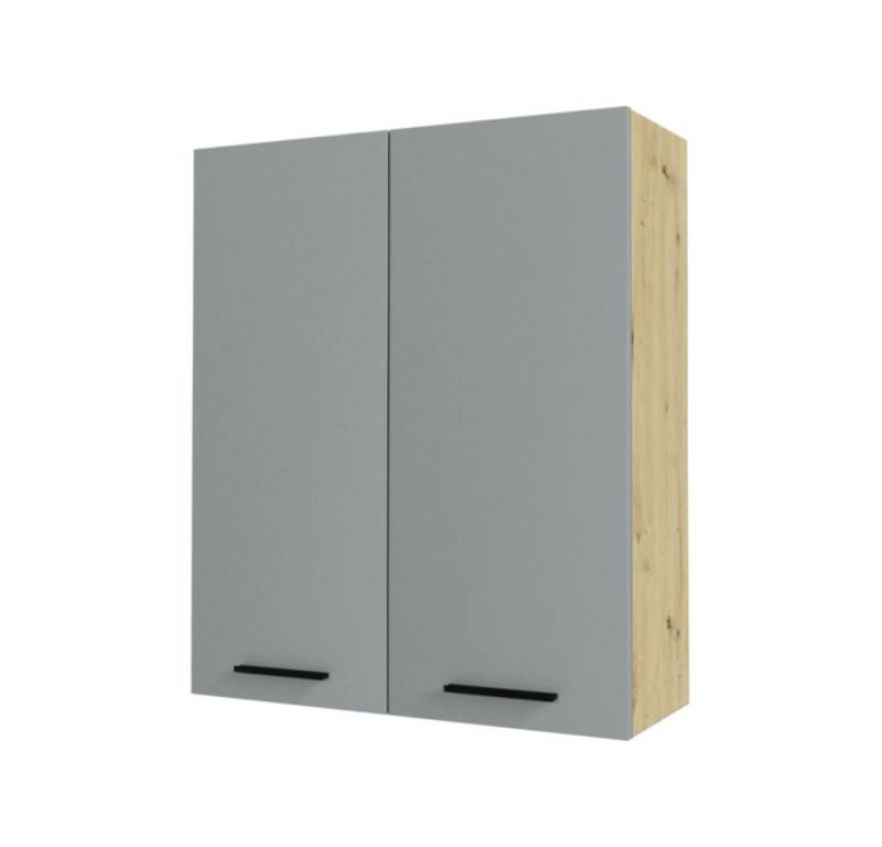 Feldmann-Wohnen Klapphängeschrank Bonn (W4/80, 2-türig, 3 Einlegeböden, 1-St., moderne Optik, MDF Fronten) Eiche Artisan / dust grey matt von Feldmann-Wohnen