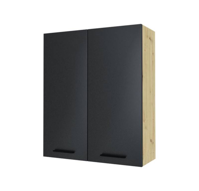 Feldmann-Wohnen Klapphängeschrank Bonn (W4/80, 2-türig, 3 Einlegeböden, 1-St., moderne Optik, MDF Fronten) Eiche Artisan / graphit matt von Feldmann-Wohnen