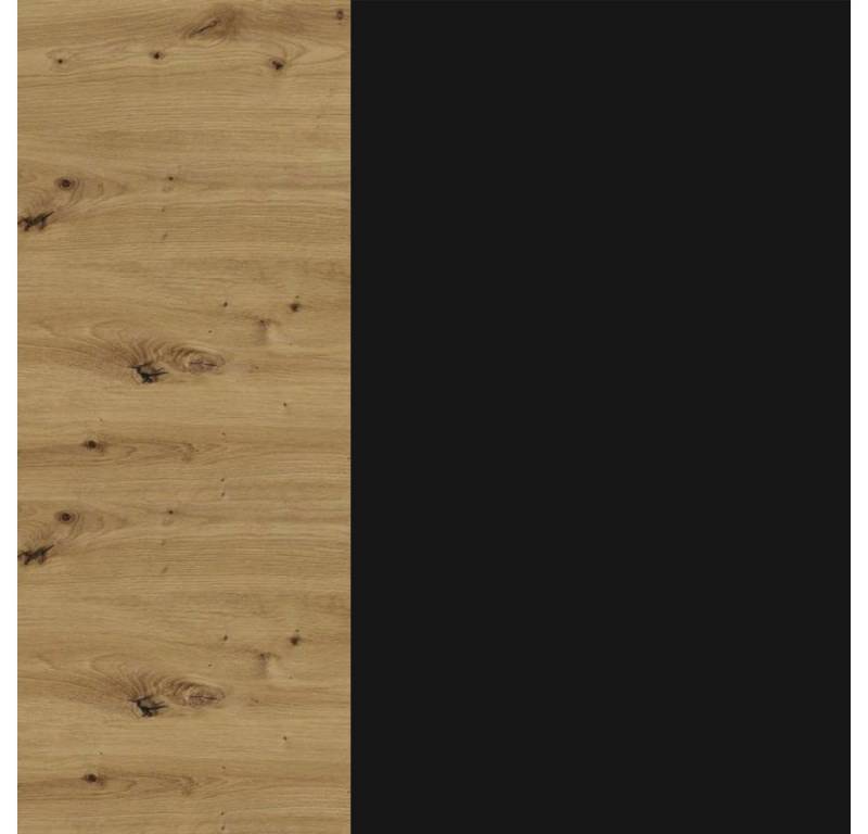 Feldmann-Wohnen Klapphängeschrank Bonn (W4/80, 2-türig, 3 Einlegeböden, 1-St., moderne Optik, MDF Fronten) Eiche Artisan / schwarz matt von Feldmann-Wohnen