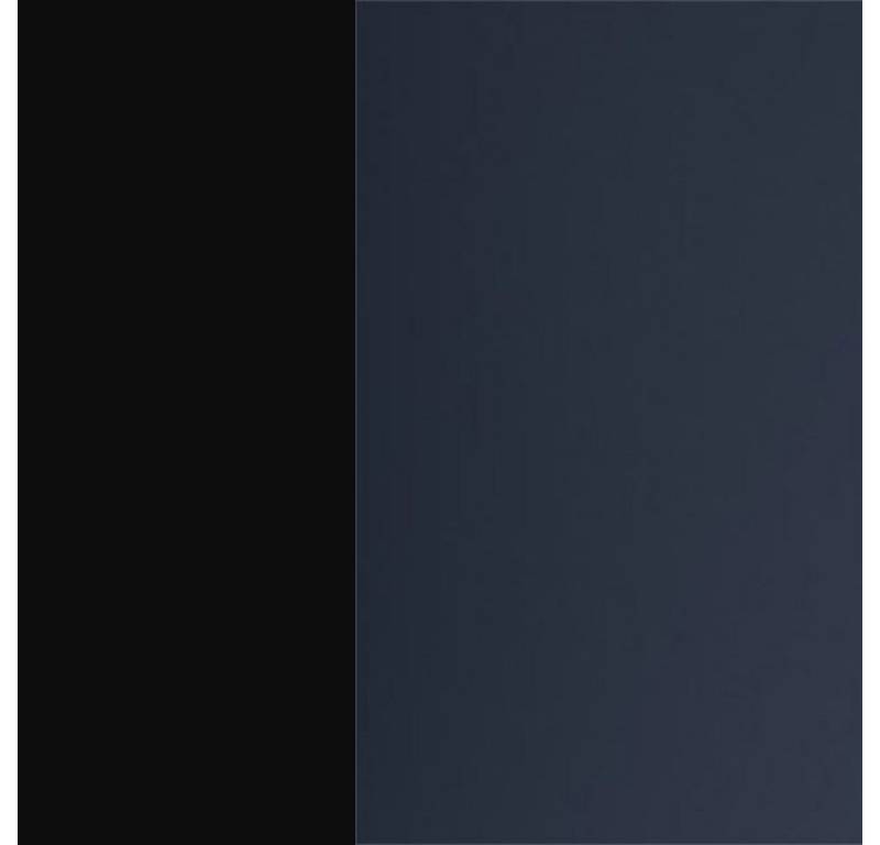 Feldmann-Wohnen Klapphängeschrank Bonn (W4/80, 2-türig, 3 Einlegeböden, 1-St., moderne Optik, MDF Fronten) schwarz / marineblau matt von Feldmann-Wohnen