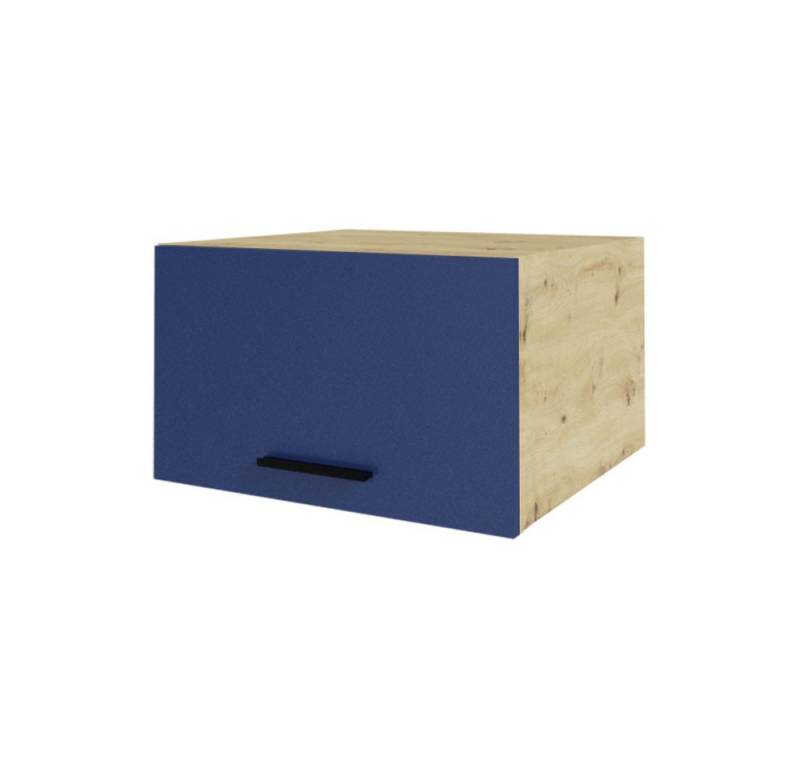 Feldmann-Wohnen Klapphängeschrank Bonn (W6B/60, 1 Klappe, innen 1 Fach, 1-St., moderne Optik, MDF Fronten) Eiche Artisan / marineblau matt von Feldmann-Wohnen
