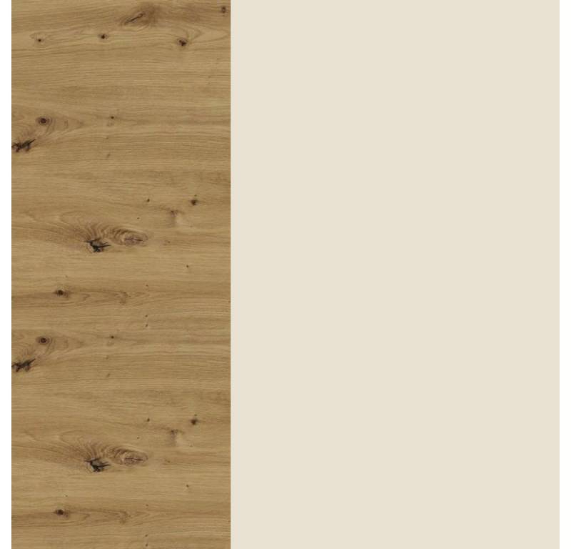 Feldmann-Wohnen Klapphängeschrank Brerra (2-türig mit Milchglaseinsatz, 2 Einlegeböden, 1-St., moderne Optik, lackierte Fronten) 80x32,5x72cm, Front- & Korpusfarbe wählbar von Feldmann-Wohnen