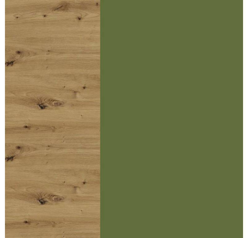 Feldmann-Wohnen Klapphängeschrank Brerra (2-türig mit Milchglaseinsatz, 2 Einlegeböden, 1-St., moderne Optik, lackierte Fronten) 90x32,5x72cm, Front- & Korpusfarbe wählbar von Feldmann-Wohnen
