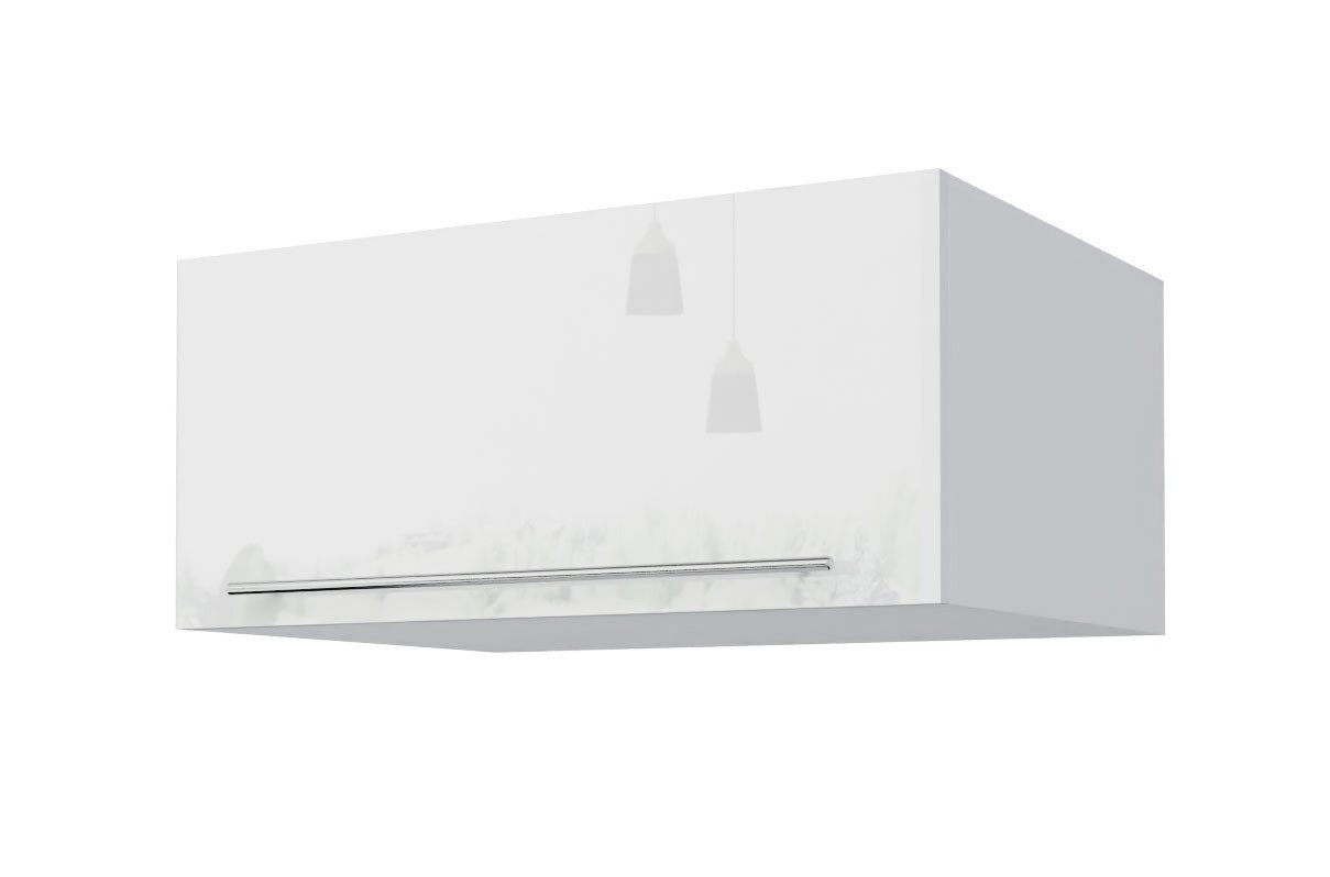 Feldmann-Wohnen Klapphängeschrank Essen (Essen, 1-St., Küchenhängeschrank) 80x59x36cm eiche artisan - schwarz Hochglanz (ES-W6B/80) von Feldmann-Wohnen