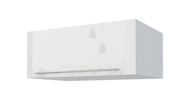Feldmann-Wohnen Klapphängeschrank Essen (Essen, 1-St., Küchenhängeschrank) 90x59x36cm eiche artisan - schwarz Hochglanz (ES-W6B/90) von Feldmann-Wohnen