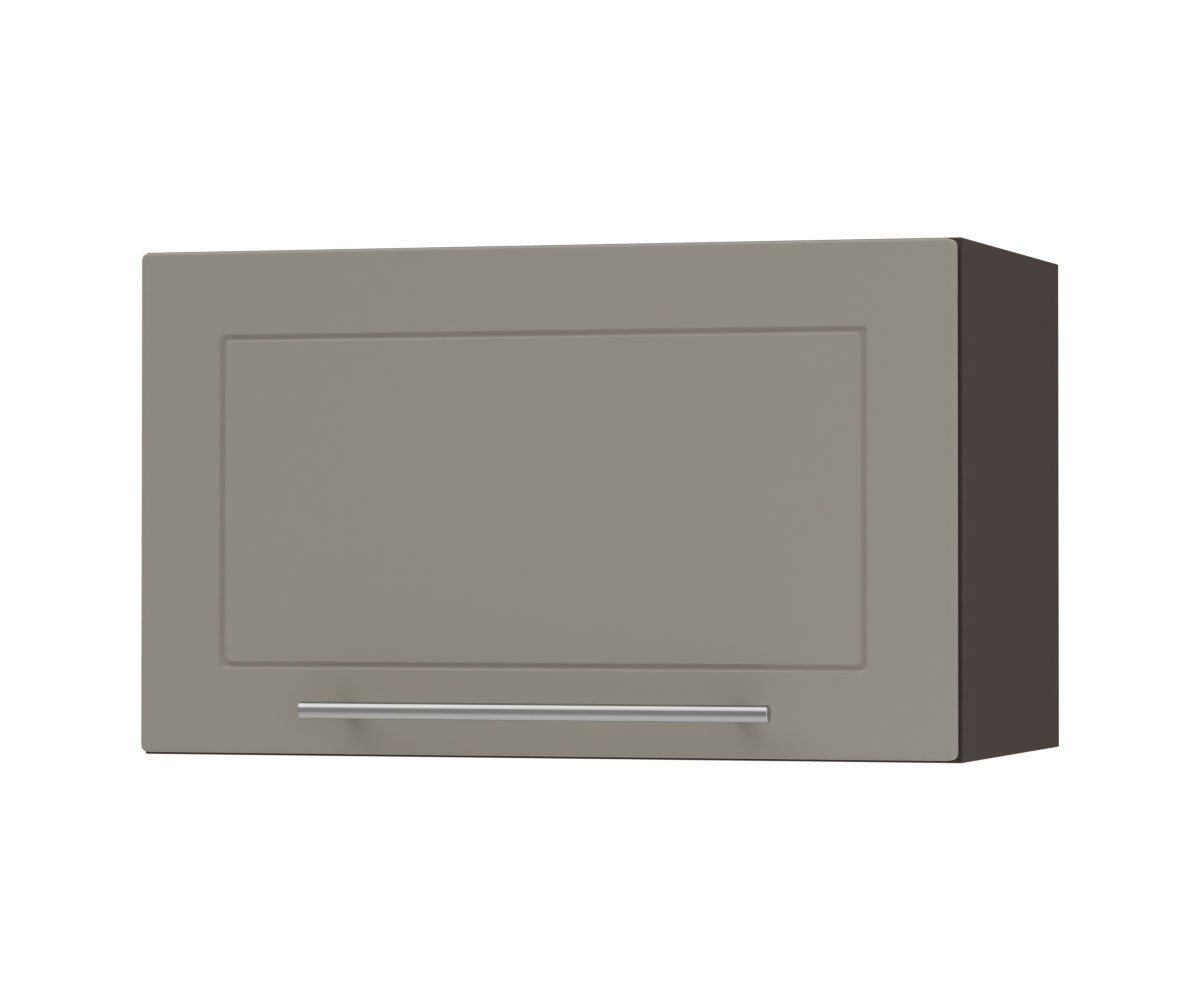 Feldmann-Wohnen Klapphängeschrank Kvantum (1-türig, 1 Fach, Türanschlag oben, Soft-Close, 1-St., Fronten mit dekorativen Fräsungen und leicht abgerundeten Ecken) 60x32,5x36cm Front- und Korpusfarbe wählbar mit 1 Klapptür von Feldmann-Wohnen