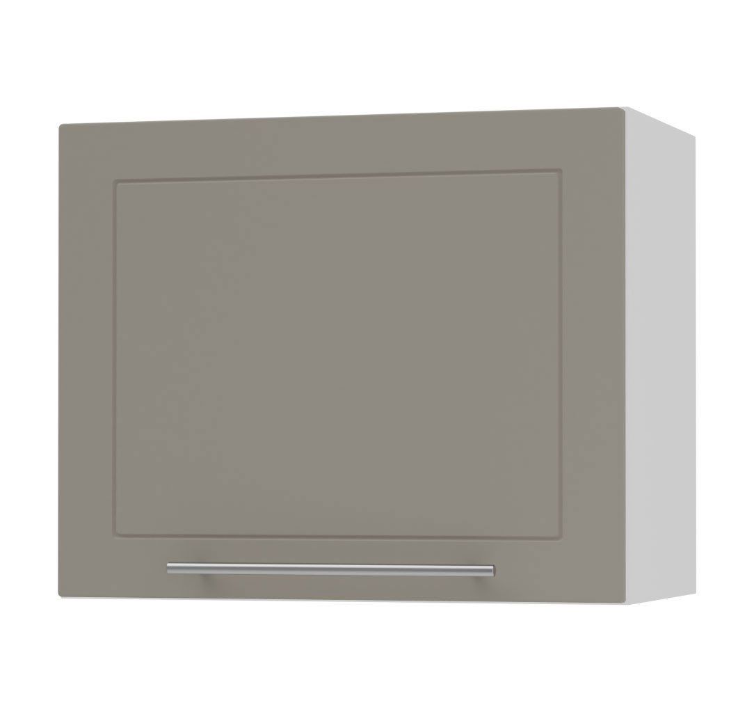 Feldmann-Wohnen Klapphängeschrank Kvantum (1-türig, 1 Fach, Türanschlag oben, Soft-Close, 1-St., Fronten mit dekorativen Fräsungen und leicht abgerundeten Ecken) 60x32,5x50cm Front- und Korpusfarbe wählbar mit 1 Klapptür von Feldmann-Wohnen