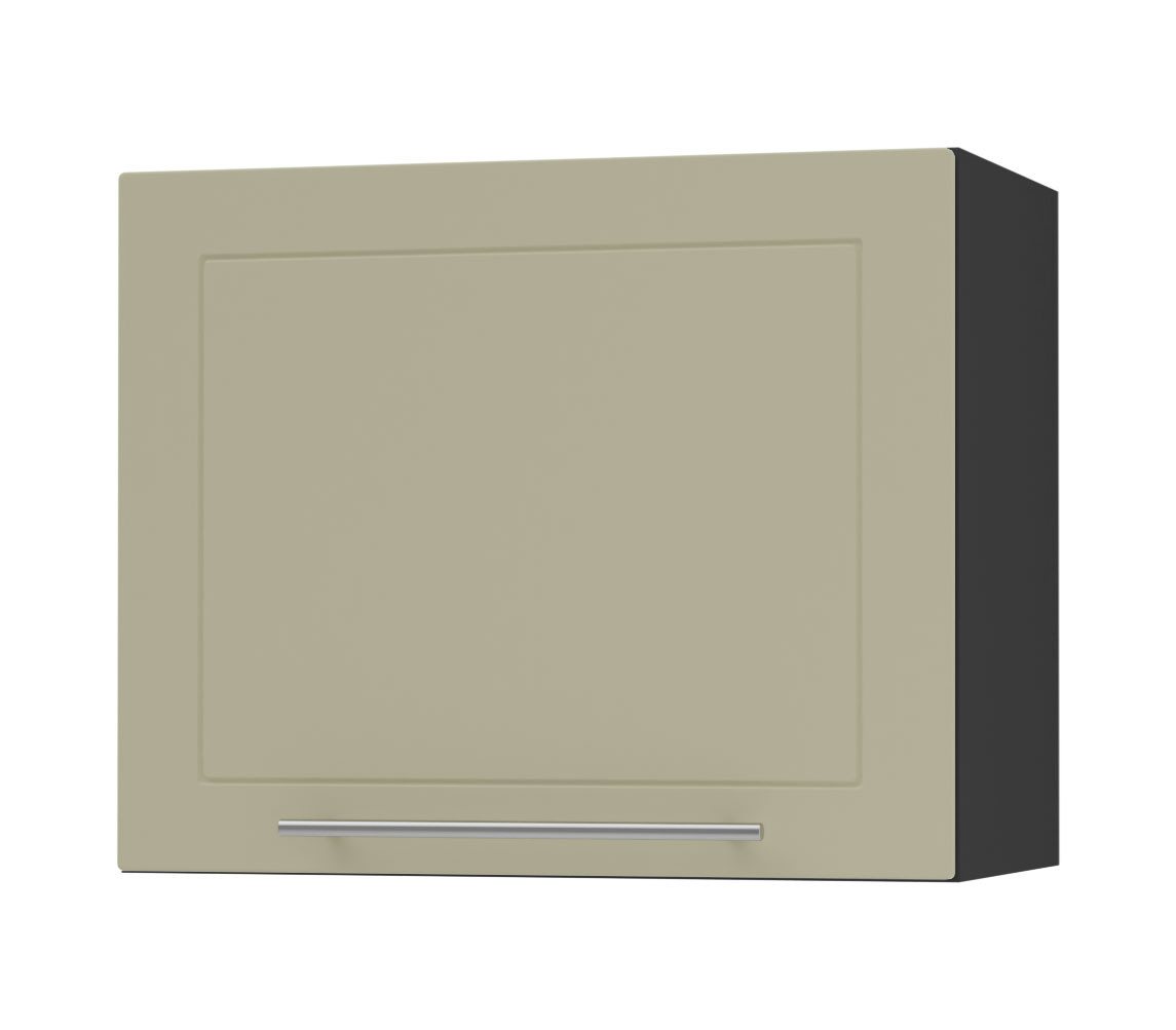 Feldmann-Wohnen Klapphängeschrank Kvantum (1-türig, 1 Fach, Türanschlag oben, Soft-Close, 1-St., Fronten mit dekorativen Fräsungen und leicht abgerundeten Ecken) 60x32,5x50cm Front- und Korpusfarbe wählbar mit 1 Klapptür von Feldmann-Wohnen