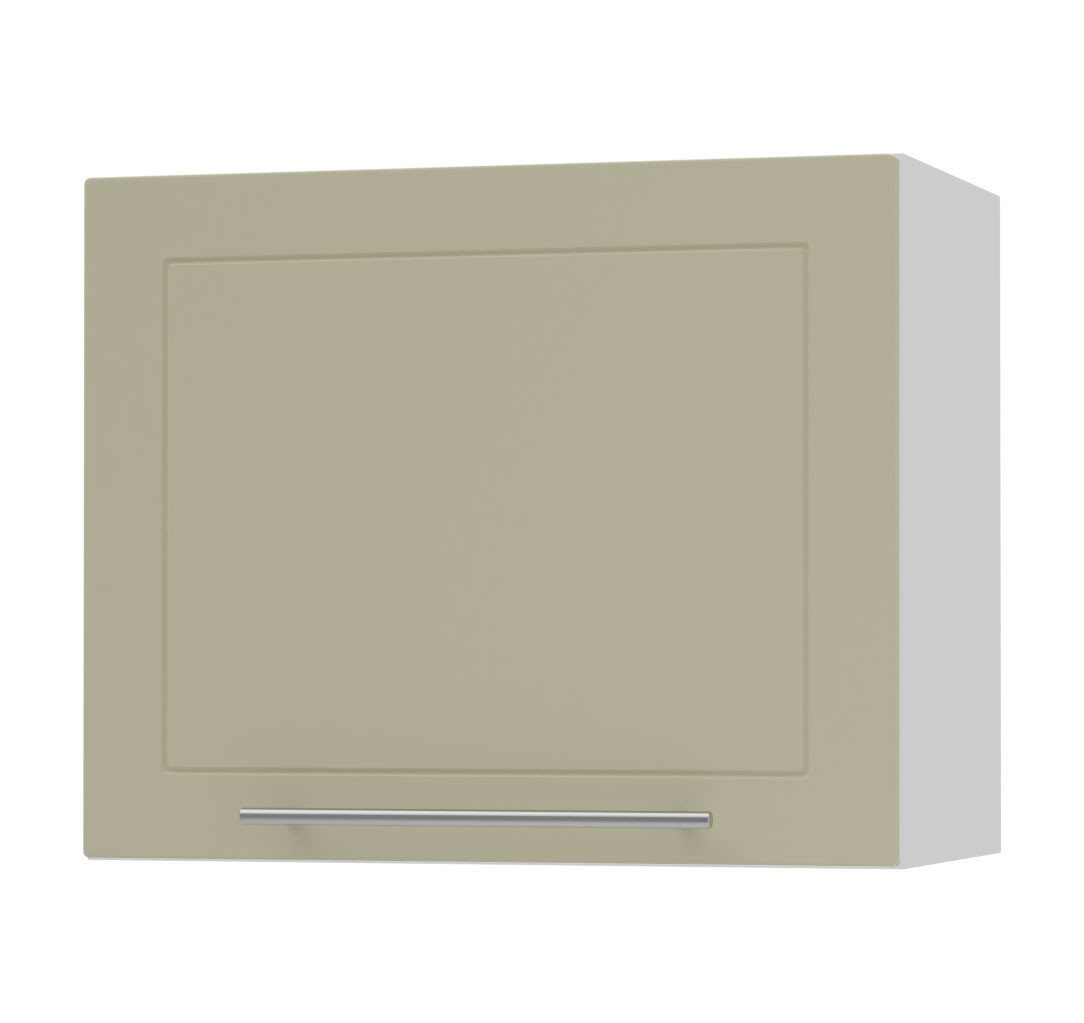 Feldmann-Wohnen Klapphängeschrank Kvantum (1-türig, 1 Fach, Türanschlag oben, Soft-Close, 1-St., Fronten mit dekorativen Fräsungen und leicht abgerundeten Ecken) 60x32,5x50cm Front- und Korpusfarbe wählbar mit 1 Klapptür von Feldmann-Wohnen