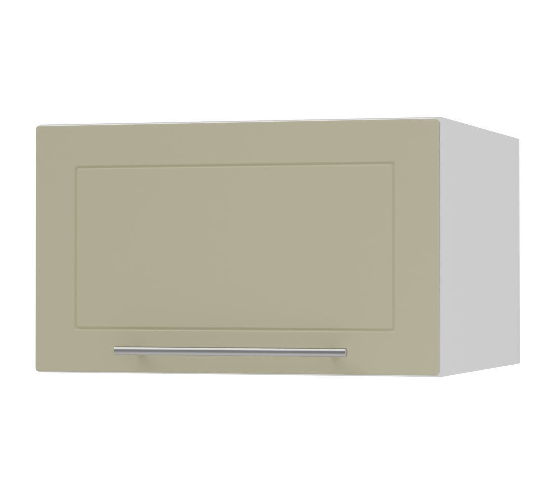 Feldmann-Wohnen Klapphängeschrank Kvantum (1-türig, 1 Fach, Türanschlag oben, Soft-Close, 1-St., Fronten mit dekorativen Fräsungen und leicht abgerundeten Ecken) 60x59x36cm Front- und Korpusfarbe wählbar mit 1 Klapptür von Feldmann-Wohnen