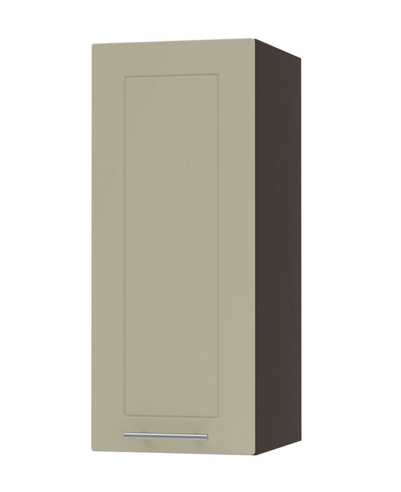 Feldmann-Wohnen Klapphängeschrank Kvantum (1-türig, innen 2 Einlegeböden, Türanschlag wählbar, Soft-Close, 1-St., Fronten mit dekorativen Fräsungen und leicht abgerundeten Ecken) 20x32,5x72cm Front- und Korpusfarbe wählbar 1-türig von Feldmann-Wohnen