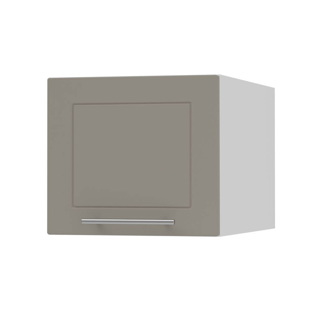 Feldmann-Wohnen Klapphängeschrank Kvantum (1-türig, 1 Fach, Türanschlag oben, Soft-Close, 1-St., Fronten mit dekorativen Fräsungen und leicht abgerundeten Ecken) 40x59x36cm Front- und Korpusfarbe wählbar grifflos mit Klappe von Feldmann-Wohnen