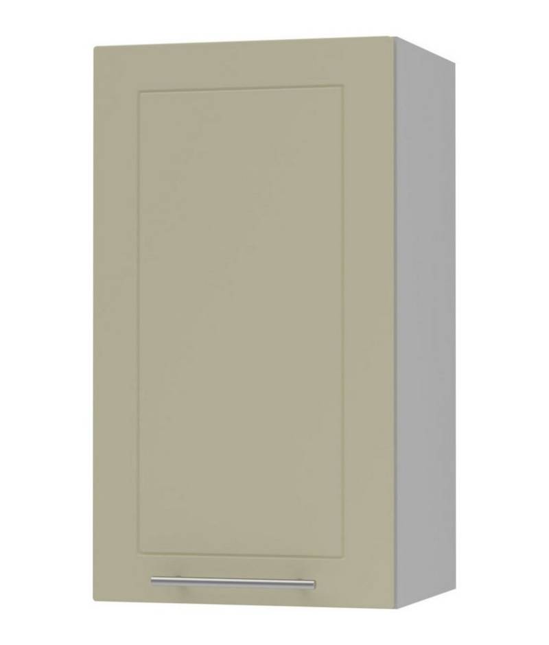 Feldmann-Wohnen Klapphängeschrank Kvantum (1-türig, innen 2 Einlegeböden, Türanschlag wechselbar, Soft-Close, 1-St., Fronten mit dekorativen Fräsungen und leicht abgerundeten Ecken) 40cm Front- und Korpusfarbe wählbar 1-türig von Feldmann-Wohnen