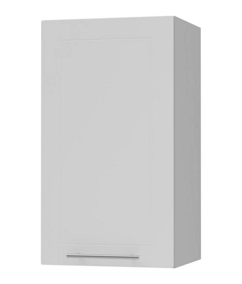 Feldmann-Wohnen Klapphängeschrank Kvantum (1-türig, innen 2 Einlegeböden, Türanschlag wechselbar, Soft-Close, 1-St., Fronten mit dekorativen Fräsungen und leicht abgerundeten Ecken) 40cm Front- und Korpusfarbe wählbar 1-türig von Feldmann-Wohnen