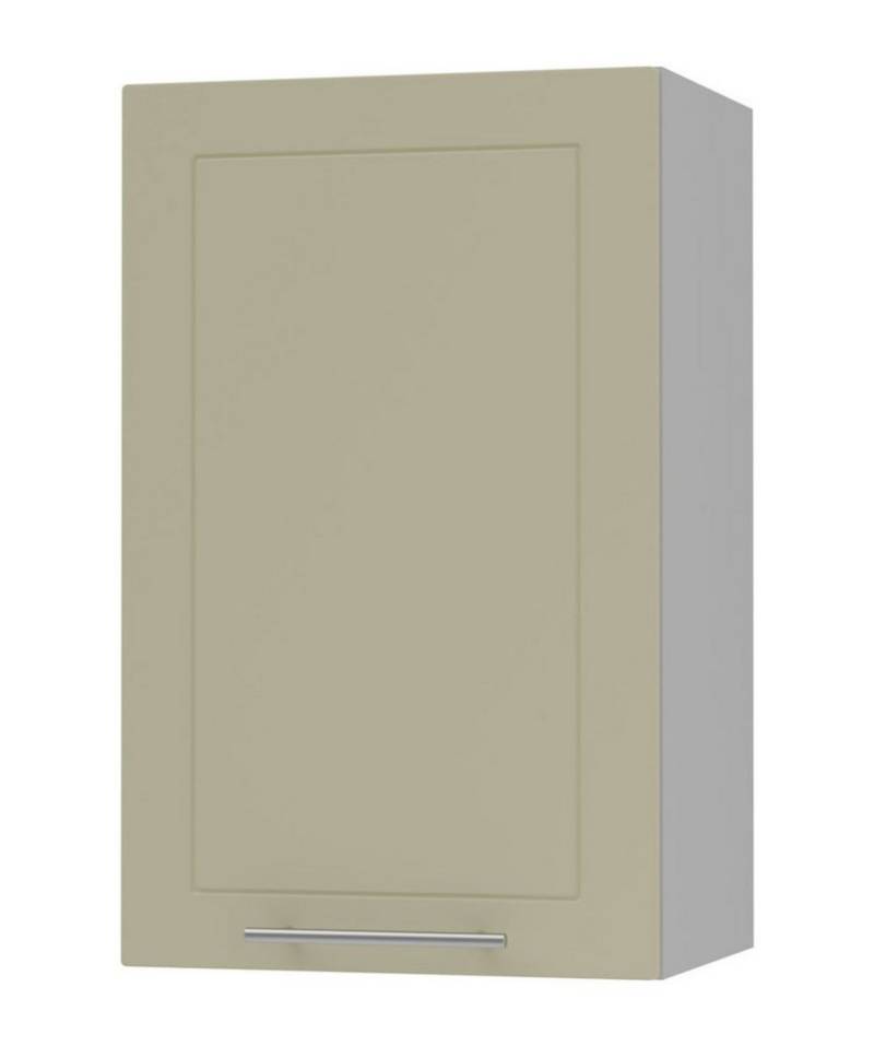 Feldmann-Wohnen Klapphängeschrank Kvantum (1-türig, innen 2 Einlegeböden, Türanschlag wechselbar, Soft-Close, 1-St., Fronten mit dekorativen Fräsungen und leicht abgerundeten Ecken) 45cm Front- und Korpusfarbe wählbar 1-türig von Feldmann-Wohnen